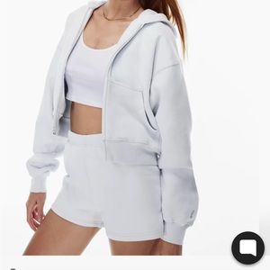 Aritiza cozy boyfriend zip hoodie